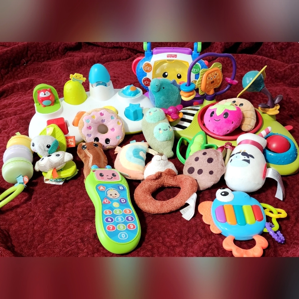 Lot Of Colorful Baby/Toddler Toys